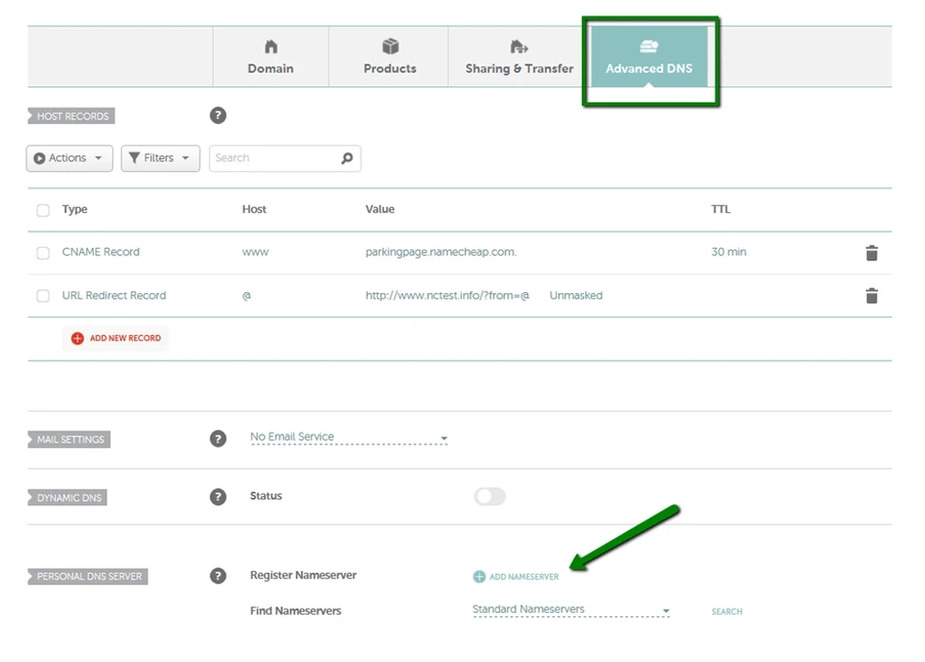 namecheap update nameservers