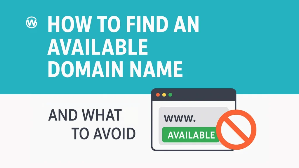 How to find an available domain name