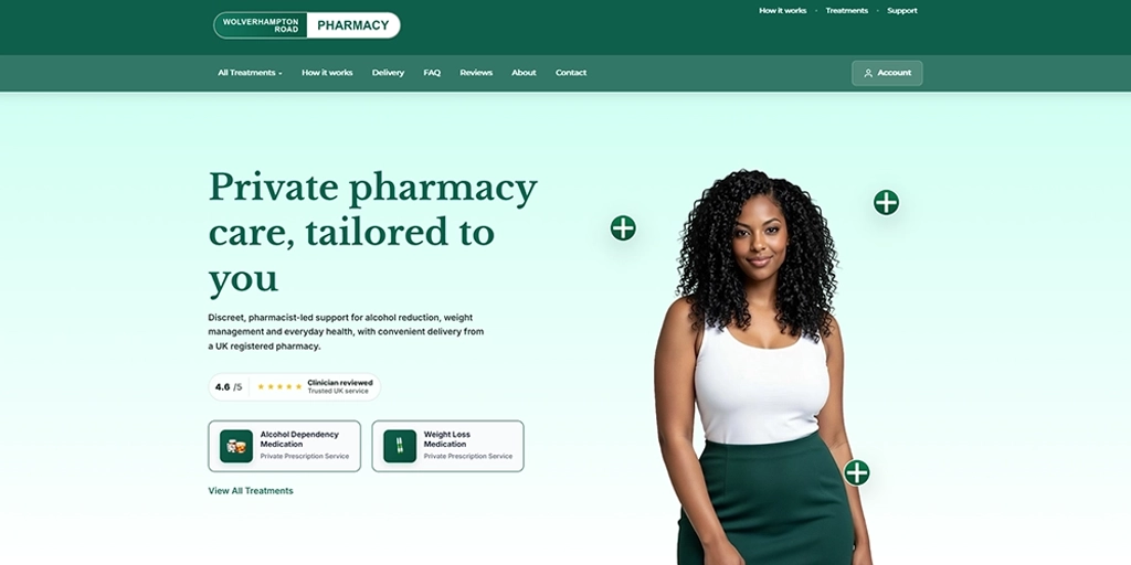 Wolverhampton Road Pharmacy website